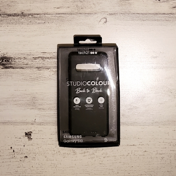 New Tech21 STUDIO COLOUR Back to Black Smartphone Case SAMSUNG GALAXY S10 - Picture 2 of 4